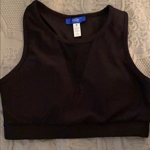 Aqua sports bra with mesh